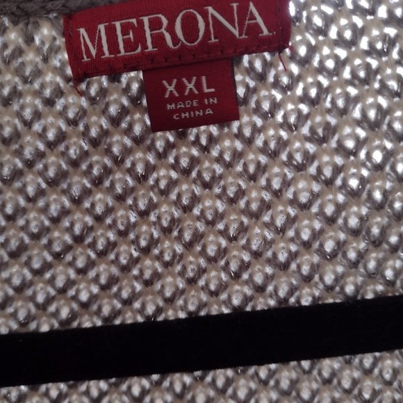 Vintage Merona Soft Gray Lightweight Cardigan XXL (Look at sizing comment!) - Picture 3 of 10